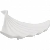 Блюдо веер 265х230мм на ножках Kunstwerk фарфор белый A0408 /12/