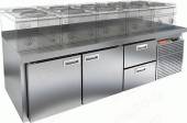 Стол холодильный HICOLD SN 112/TN LT SH  2 двери 2 ящика  Стол холодильный HICOLD SN 112/TN LT SH  2 двери 2 ящика