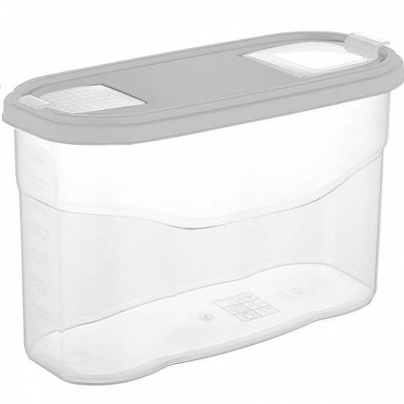 Банка для сыпучих прод. 2500 мл. 245*105*175 мм. с пластик. крышкой 73037