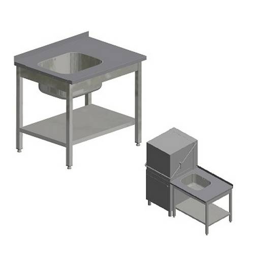 Стол для грязной посуды Kayman для п/м Tatra СПМ-121/0907 правый