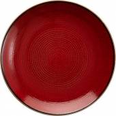 Тарелка мелкая «Джаспер»;фарфор;D=177,H=23мм;белый,красный T8601558