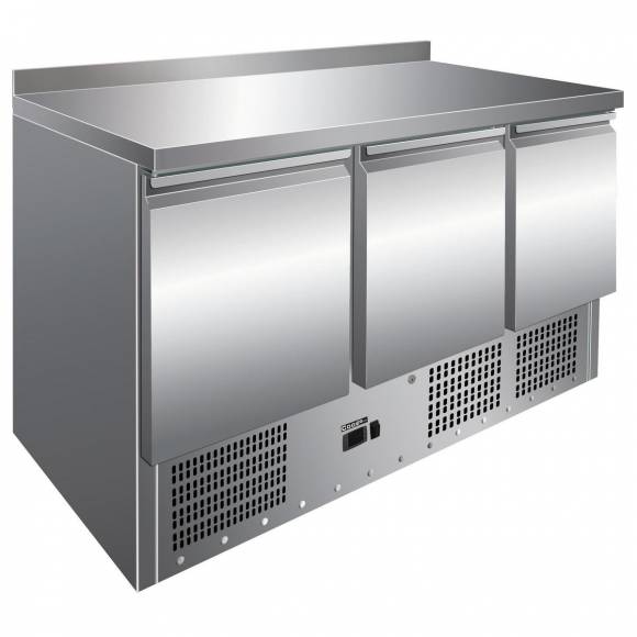 Стол холодильный 3-дверный COOLEQ S903 TOP S/S с бортом
