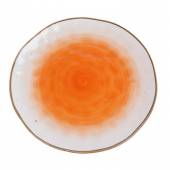Тарелка круглая d=19 см, фарфор,оранжевый цвет "The Sun" P.L. 170628 /6/