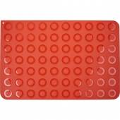 Лист конд. для 70 пирожных макарон силикон Martellato 30TM6001R красный