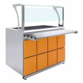 Прилавок холодильный с ванной охлаждаемой Domino Luxstahl ПХВ (С)-1200 Premium