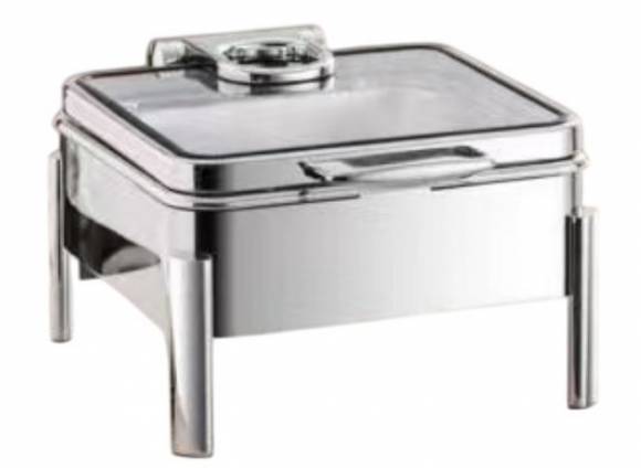 Чафинг-диш MVQ ROYAL 6 л с откидной крышкой квадратный