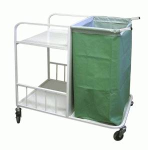Тележка для белья МТ8 ОЛДАК медицинская, 2 полки, мешок