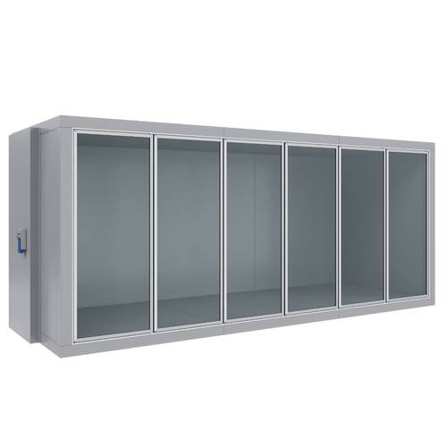 Камера холодильная со стеклянным фронтом Polair КХН-11,44 СФ 4835х1360х2200 шесть дверей Х7