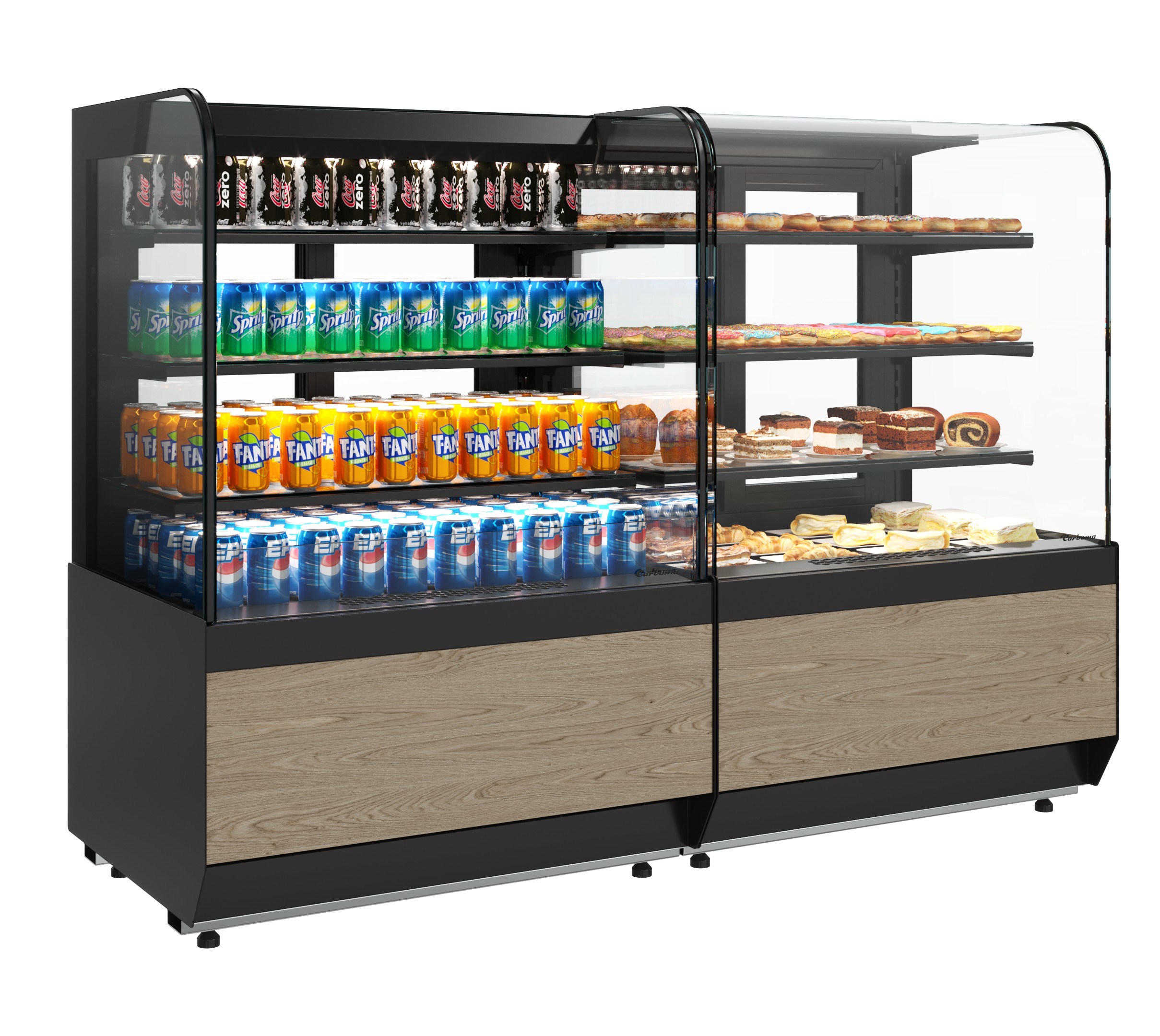 Витрины кондитерские Carboma KR70 (RADIUS)